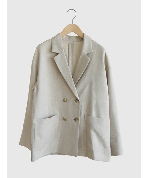 セール】Drop shoulder double jacket（テーラードジャケット