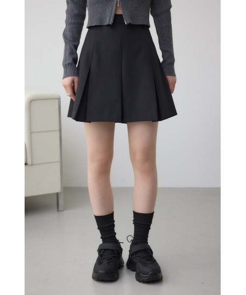 AZUL by moussy(アズールバイマウジー)の「プリーツミニスカートパンツ(スカート・レディース・ライトブラウン/ブラック/グレー系その他・FREE)」の7枚目の写真