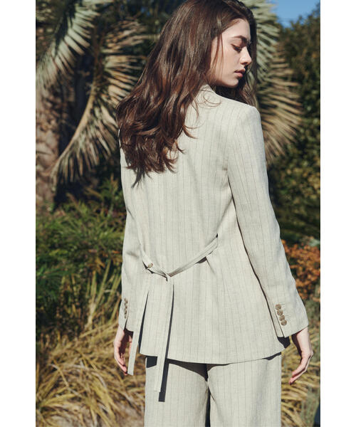 PINKY&DIANNE（ピンキーアンドダイアン）の「◆ストライプジャケット（テーラードジャケット・レディース・ベージュ系その他/ブルー系その他6・38/36）」の11枚目の写真