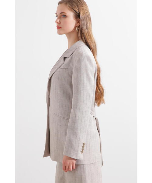 PINKY&DIANNE（ピンキーアンドダイアン）の「◆ストライプジャケット（テーラードジャケット・レディース・ベージュ系その他/ブルー系その他6・38/36）」の18枚目の写真