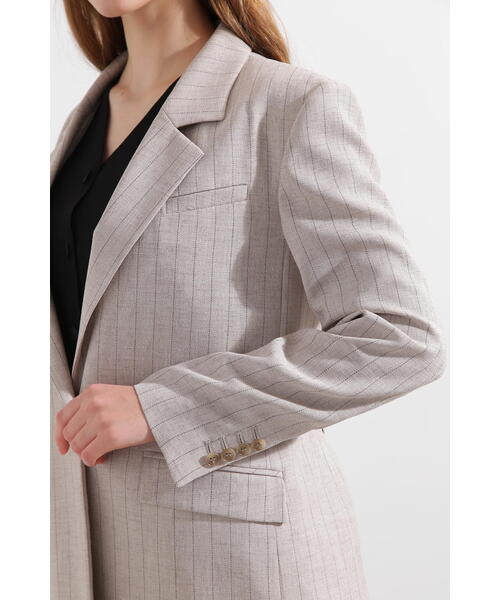 PINKY&DIANNE（ピンキーアンドダイアン）の「◆ストライプジャケット（テーラードジャケット・レディース・ベージュ系その他/ブルー系その他6・38/36）」の21枚目の写真