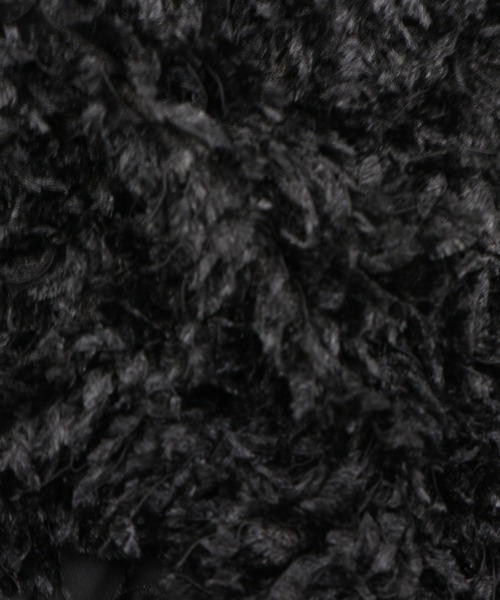 tinkerend(ティンカーエンド)の「Fur Shorts / ファーショートパンツ(スウェットパンツ・レディース・ブラック/ホワイト・FREE)」の7枚目の写真