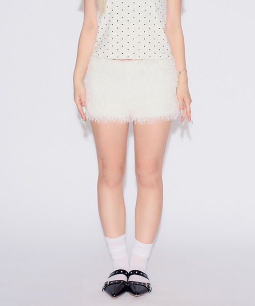 Fur Shorts / ファーショートパンツ（スウェットパンツ）｜tinkerend