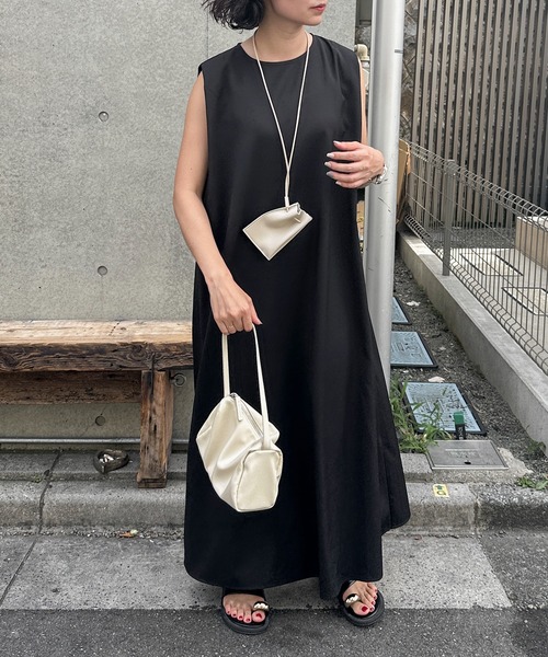 グレースクラス　ブラックファー　ノースリーブ　フォックス　ワンピース　ビジュー グレースクラス ブラックファー ノースリーブ フォックス