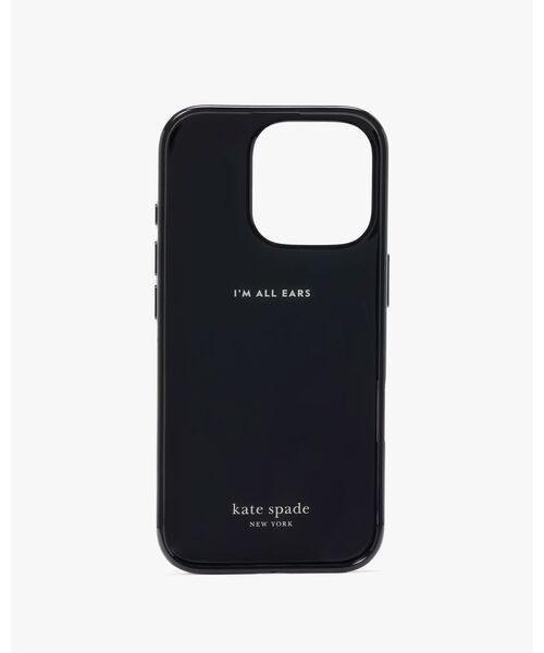 kate spade new york(ケイトスペード ニューヨーク)の「ワードプレイ アイフォン 16 Pro ケース(スマホケース/カバー・レディース・ブラック・ONESIZE)」の2枚目の写真
