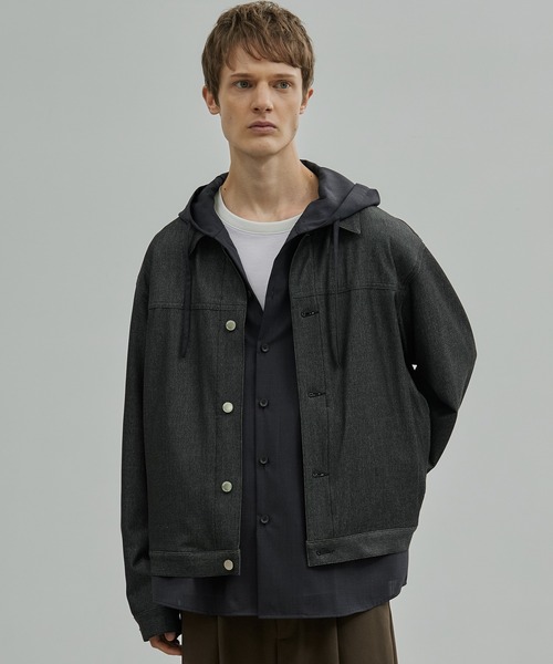 ね*こ様 【新品】UNITED TOKYO アウトラスト デニムジャケット Gジ アウトラストデニムGジャン(1 BLACK): : メンズ｜UNITED TOKYO ONLINE