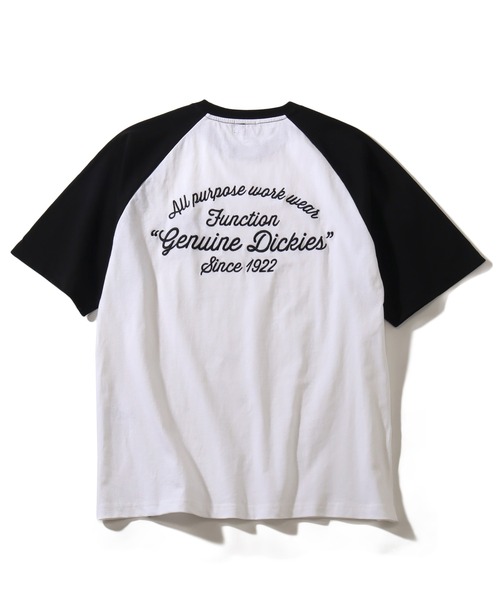Dickies(ディッキーズ)の「【GENUINE DICKIES/ジェニュインディッキーズ】天竺 ラグラン バック EMB Tシャツ(Tシャツ/カットソー・メンズ・スミクロ/ダークブルー/オレンジ/ブラック系その他/ブラック×ホワイト/グリーン・L/M/XL)」の10枚目の写真