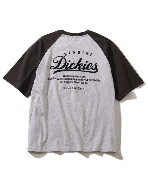 Dickies(ディッキーズ)の「【GENUINE DICKIES/ジェニュインディッキーズ】天竺 ラグラン バック EMB Tシャツ(Tシャツ/カットソー・メンズ・スミクロ/ダークブルー/オレンジ/ブラック系その他/ブラック×ホワイト/グリーン・L/M/XL)」の12枚目の写真
