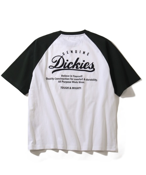 Dickies(ディッキーズ)の「【GENUINE DICKIES/ジェニュインディッキーズ】天竺 ラグラン バック EMB Tシャツ(Tシャツ/カットソー・メンズ・スミクロ/ダークブルー/オレンジ/ブラック系その他/ブラック×ホワイト/グリーン・L/M/XL)」の14枚目の写真