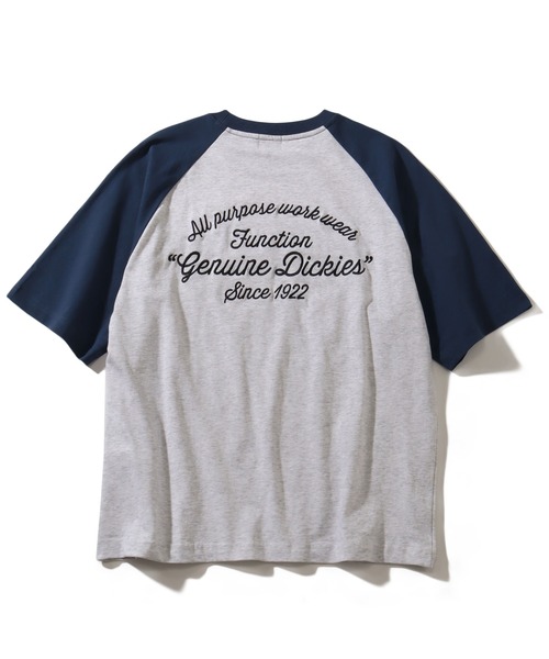 Dickies(ディッキーズ)の「【GENUINE DICKIES/ジェニュインディッキーズ】天竺 ラグラン バック EMB Tシャツ(Tシャツ/カットソー・メンズ・スミクロ/ダークブルー/オレンジ/ブラック系その他/ブラック×ホワイト/グリーン・L/M/XL)」の16枚目の写真