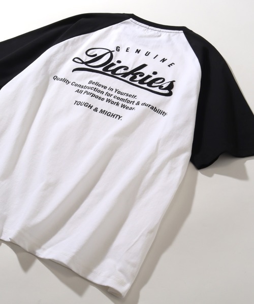 Dickies(ディッキーズ)の「【GENUINE DICKIES/ジェニュインディッキーズ】天竺 ラグラン バック EMB Tシャツ(Tシャツ/カットソー・メンズ・スミクロ/ダークブルー/オレンジ/ブラック系その他/ブラック×ホワイト/グリーン・L/M/XL)」の20枚目の写真