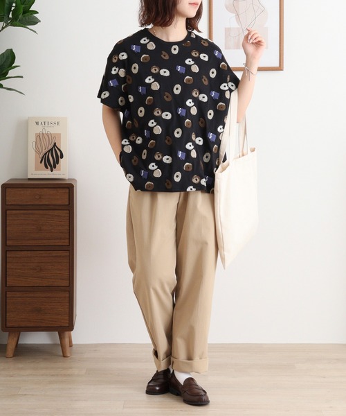 EMAGO ドーナツ刺繍ドルマンT（Tシャツ/カットソー）｜Emago
