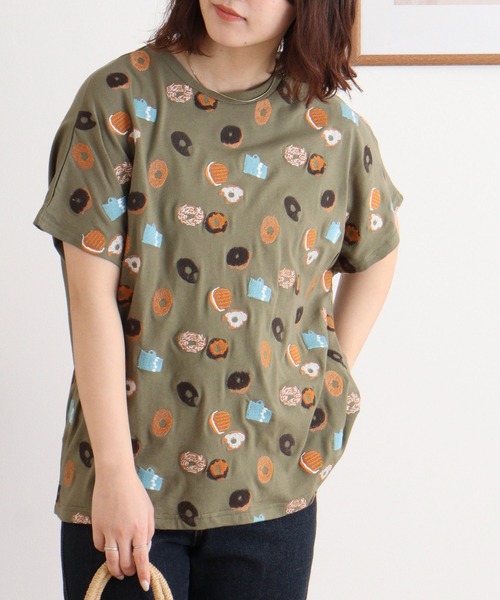 EMAGO ドーナツ刺繍ドルマンT（Tシャツ/カットソー）｜Emago