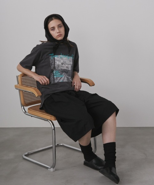 Auntie Rosa Holiday(アンティローザホリデー)の「ダイナーフォトTEE(Tシャツ/カットソー・レディース・チャコールグレー/ナチュラル・FREE)」の15枚目の写真