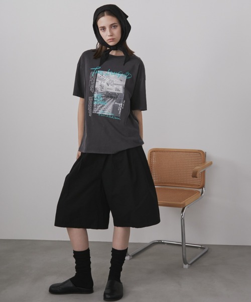 Auntie Rosa Holiday(アンティローザホリデー)の「ダイナーフォトTEE(Tシャツ/カットソー・レディース・チャコールグレー/ナチュラル・FREE)」の17枚目の写真