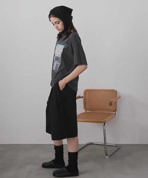 Auntie Rosa Holiday(アンティローザホリデー)の「ダイナーフォトTEE(Tシャツ/カットソー・レディース・チャコールグレー/ナチュラル・FREE)」の18枚目の写真