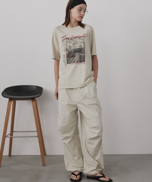 Auntie Rosa Holiday(アンティローザホリデー)の「ダイナーフォトTEE(Tシャツ/カットソー・レディース・チャコールグレー/ナチュラル・FREE)」の9枚目の写真