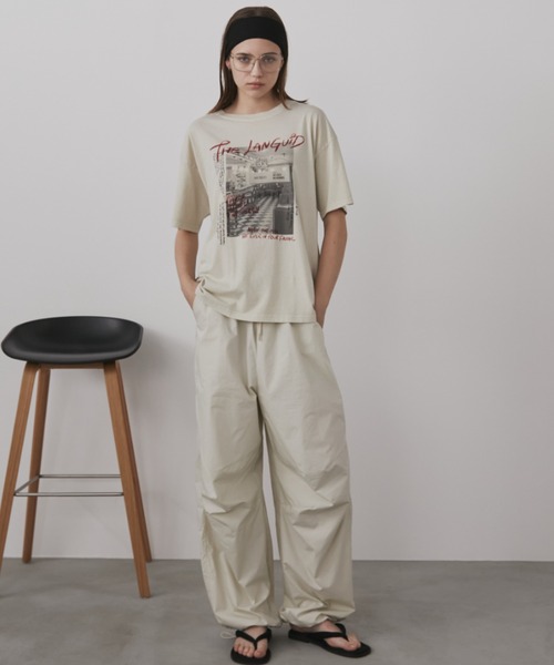 Auntie Rosa Holiday(アンティローザホリデー)の「ダイナーフォトTEE(Tシャツ/カットソー・レディース・チャコールグレー/ナチュラル・FREE)」の8枚目の写真