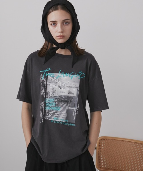 Auntie Rosa Holiday(アンティローザホリデー)の「ダイナーフォトTEE(Tシャツ/カットソー・レディース・チャコールグレー/ナチュラル・FREE)」の20枚目の写真