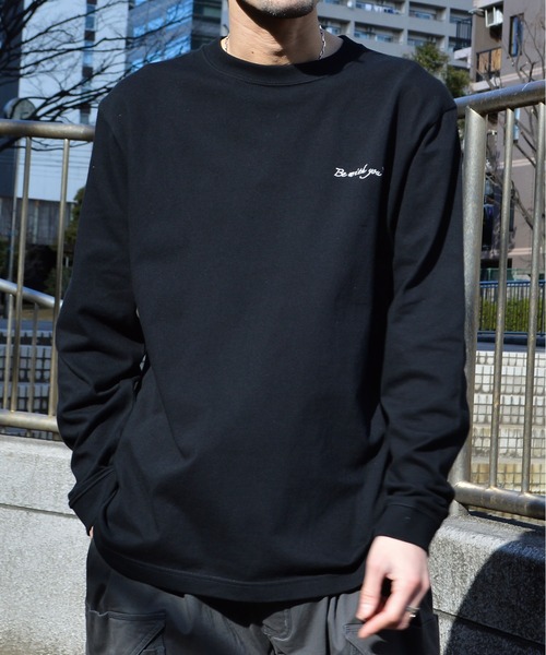 MODISH GAZE(モディシュガゼ)の「【MODISH GAZE】カップルイラストロンT Be with you(CP)(Tシャツ/カットソー・レディース・ブラック/ホワイト/ホワイト系1・M)」の18枚目の写真
