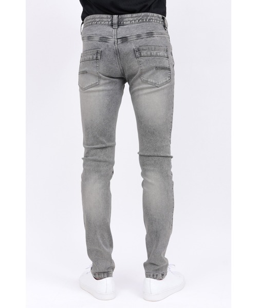 HIGH STREET（ハイストリート）の「HIGH STREET∴ハイパワーストレッチブリーチスリムデニム（デニムパンツ・メンズ・ブルー系2/グレー・M/L/LL/S）」の15枚目の写真