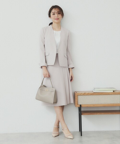 セール】パール調チェーン付きフロントタックトップス【洗濯機洗い可