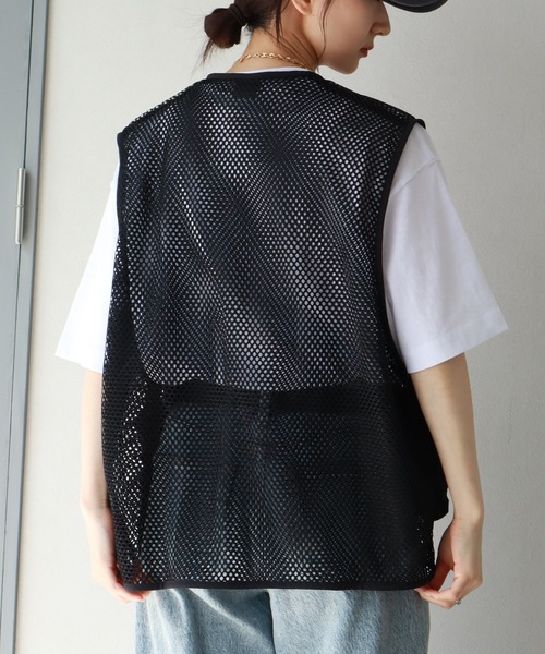 セール】【FIRST DOWN/ファーストダウン】TASLAN NYLON MESH VEST