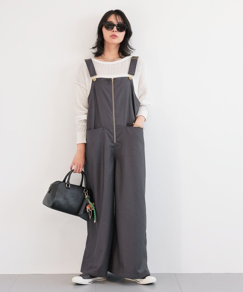 BARNYARDSTORM（バンヤードストーム）の「BARNYARDSTORM / ハシゴ編みニット（ニット/セーター・レディース・ブラウン/ホワイト・FREE）」の14枚目の写真