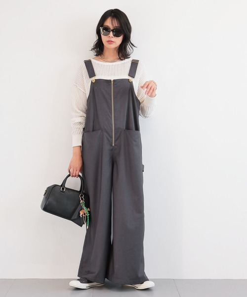 BARNYARDSTORM（バンヤードストーム）の「BARNYARDSTORM / ハシゴ編みニット（ニット/セーター・レディース・ブラウン/ホワイト・FREE）」の15枚目の写真