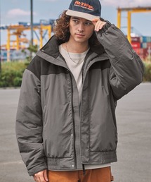 撥水ナイロンタッサー中綿スタンドマウンテンジャケット MONO-MART