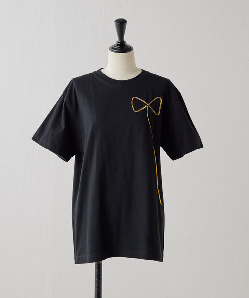 ear PAPILLONNER（イアパピヨネ）の「ニュアンスコードTシャツ【SUM1 STYLE(スミスタイル)】（Tシャツ/カットソー・レディース・ホワイト/ブラック/グレー・FREE）」の21枚目の写真