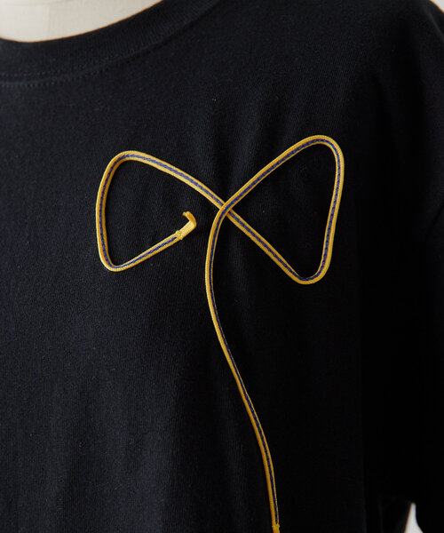 ear PAPILLONNER（イアパピヨネ）の「ニュアンスコードTシャツ【SUM1 STYLE(スミスタイル)】（Tシャツ/カットソー・レディース・ホワイト/ブラック/グレー・FREE）」の10枚目の写真