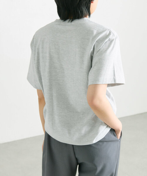 ear PAPILLONNER（イアパピヨネ）の「ニュアンスコードTシャツ【SUM1 STYLE(スミスタイル)】（Tシャツ/カットソー・レディース・ホワイト/ブラック/グレー・FREE）」の15枚目の写真