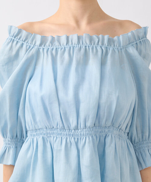 La boutique BonBon バルーンスリーブオフショルブラウス La boutique Bonbon ブラウス シャツ バルーンスリーブ