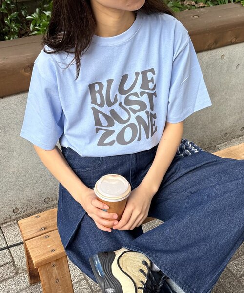 CIAOPANIC TYPY（チャオパニックティピー）の「【UNISEX】スクエアロゴTEE（Tシャツ/カットソー・レディース・ブルー/ネイビー/ホワイト・MEDIUM/LARGE）」の22枚目の写真