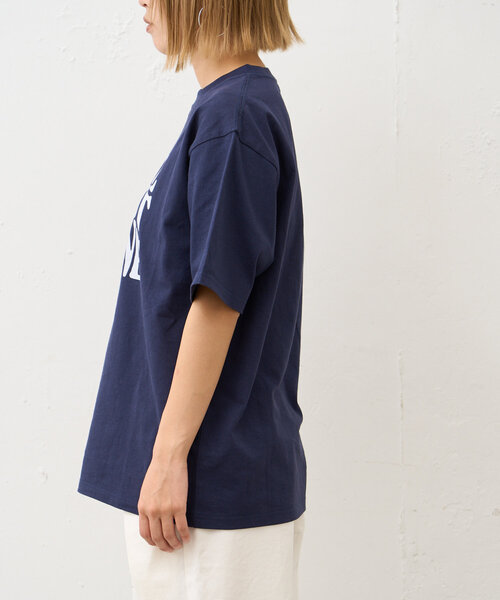 CIAOPANIC TYPY（チャオパニックティピー）の「【UNISEX】スクエアロゴTEE（Tシャツ/カットソー・レディース・ブルー/ネイビー/ホワイト・MEDIUM/LARGE）」の6枚目の写真