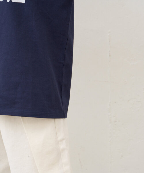 CIAOPANIC TYPY（チャオパニックティピー）の「【UNISEX】スクエアロゴTEE（Tシャツ/カットソー・レディース・ブルー/ネイビー/ホワイト・MEDIUM/LARGE）」の10枚目の写真