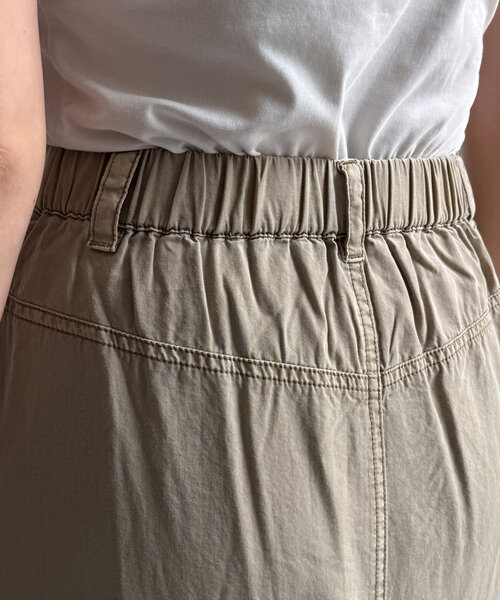 DouDou(ドゥドゥ)の「綿リヨセルピグメント加工カーゴスカート(スカート・レディース・ブラック/ベージュ/ブラウン・FREE/TM)」の18枚目の写真