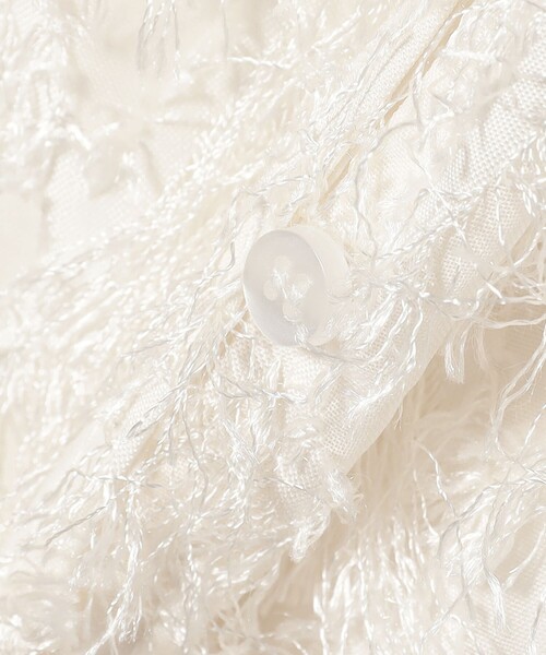 Ray BEAMS（レイビームス）の「フリンジ 2WAY ジレ ブラウス（シャツ/ブラウス・レディース・オフホワイト/ブラック・ONE SIZE）」の9枚目の写真
