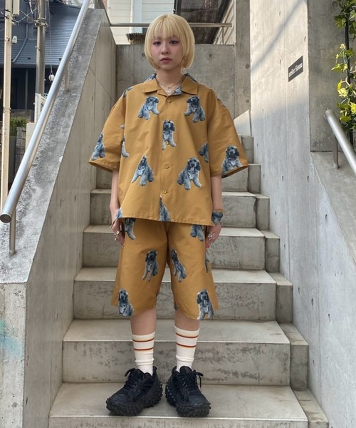 Candy Stripper（キャンディストリッパー）の「MY PUPPY シャツ（シャツ/ブラウス・レディース・ライトグレー/ブラック/キャメル・FREE）」の22枚目の写真