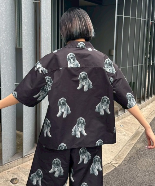 Candy Stripper（キャンディストリッパー）の「MY PUPPY シャツ（シャツ/ブラウス・レディース・ライトグレー/ブラック/キャメル・FREE）」の10枚目の写真