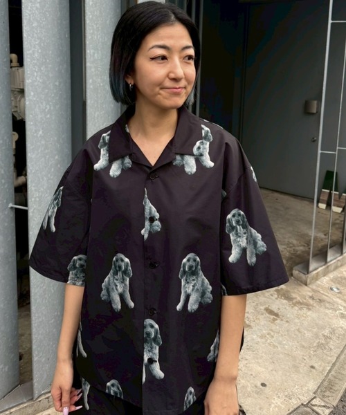 Candy Stripper（キャンディストリッパー）の「MY PUPPY シャツ（シャツ/ブラウス・レディース・ライトグレー/ブラック/キャメル・FREE）」の9枚目の写真