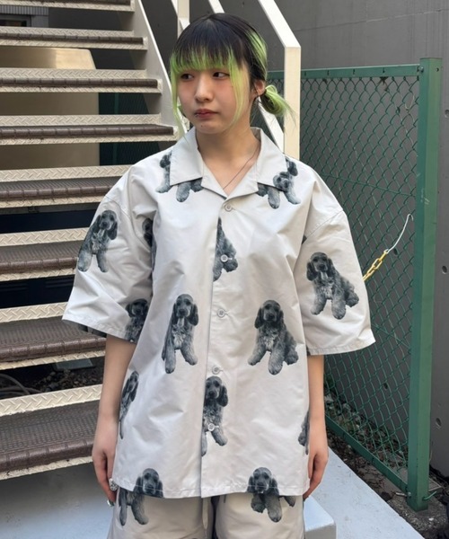 Candy Stripper（キャンディストリッパー）の「MY PUPPY シャツ（シャツ/ブラウス・レディース・ライトグレー/ブラック/キャメル・FREE）」の16枚目の写真