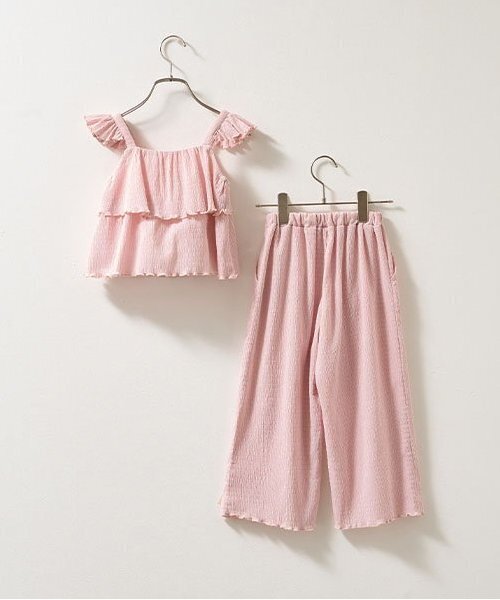 Lycee mine（リセマイン）の「キャミ&ロングワイドパンツセットアップ（セットアップ・キッズ・ラベンダー/モカ/ブラック/ライトピンク・140cm/100cm/150cm/130cm/120cm/110cm）」の7枚目の写真