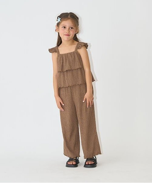 Lycee mine（リセマイン）の「キャミ&ロングワイドパンツセットアップ（セットアップ・キッズ・ラベンダー/モカ/ブラック/ライトピンク・140cm/100cm/150cm/130cm/120cm/110cm）」の15枚目の写真