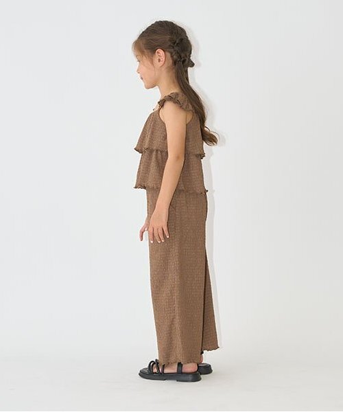 Lycee mine（リセマイン）の「キャミ&ロングワイドパンツセットアップ（セットアップ・キッズ・ラベンダー/モカ/ブラック/ライトピンク・140cm/100cm/150cm/130cm/120cm/110cm）」の16枚目の写真