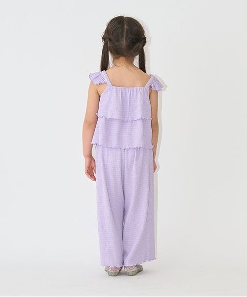 Lycee mine（リセマイン）の「キャミ&ロングワイドパンツセットアップ（セットアップ・キッズ・ラベンダー/モカ/ブラック/ライトピンク・140cm/100cm/150cm/130cm/120cm/110cm）」の20枚目の写真