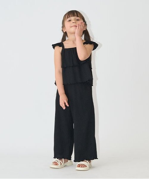 Lycee mine（リセマイン）の「キャミ&ロングワイドパンツセットアップ（セットアップ・キッズ・ラベンダー/モカ/ブラック/ライトピンク・140cm/100cm/150cm/130cm/120cm/110cm）」の21枚目の写真