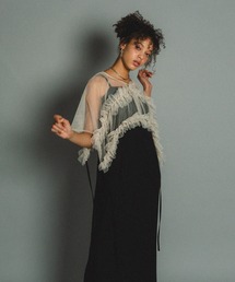 Big collar A-line dress（ドレス）｜et.UNiVER（エトユニベール）の