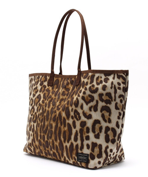 HEAD PORTER（ヘッドポーター）の「LEOPARD/TOTE BAG (M)（ショルダーバッグ・メンズ・レオパード・FREE）」の2枚目の写真